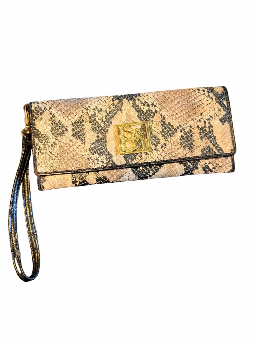 Style & Co. Snake Print Clutch/Wristlet Wallet